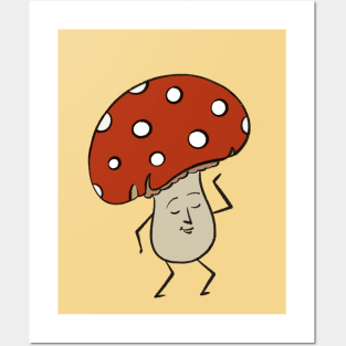 Cute Mushroom Posters and Art